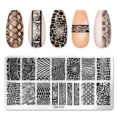 Nail Art Stamp Plate - OMH10