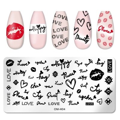 Nail Art Stamp Plate - OMH04