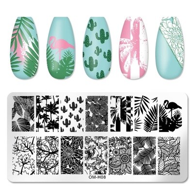 Nail Art Stamp Plate - OMH08