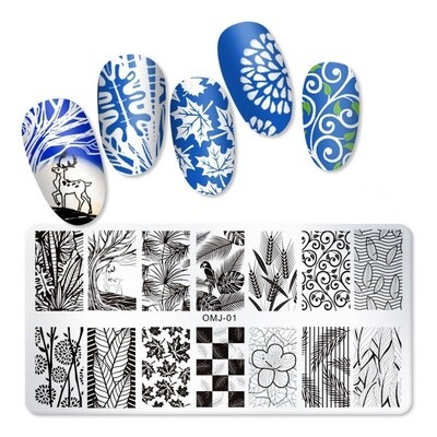 Nail Art Stamp Plate - OMJ01