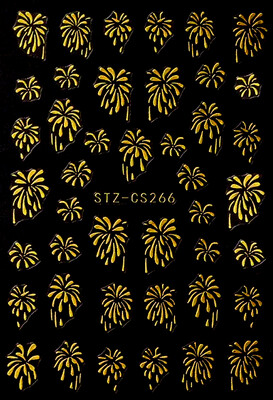 Nailart Sticker - STZ CS266 Golden