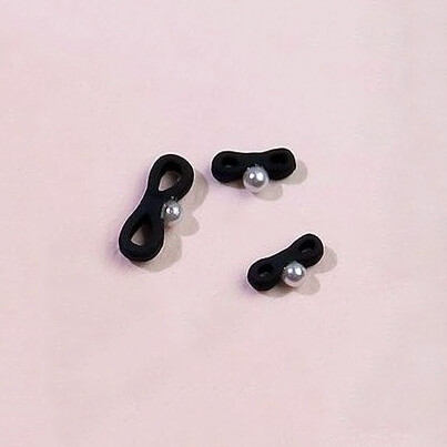 Ballet Shoes Nail Accessories (5pcs/pack), color: Black