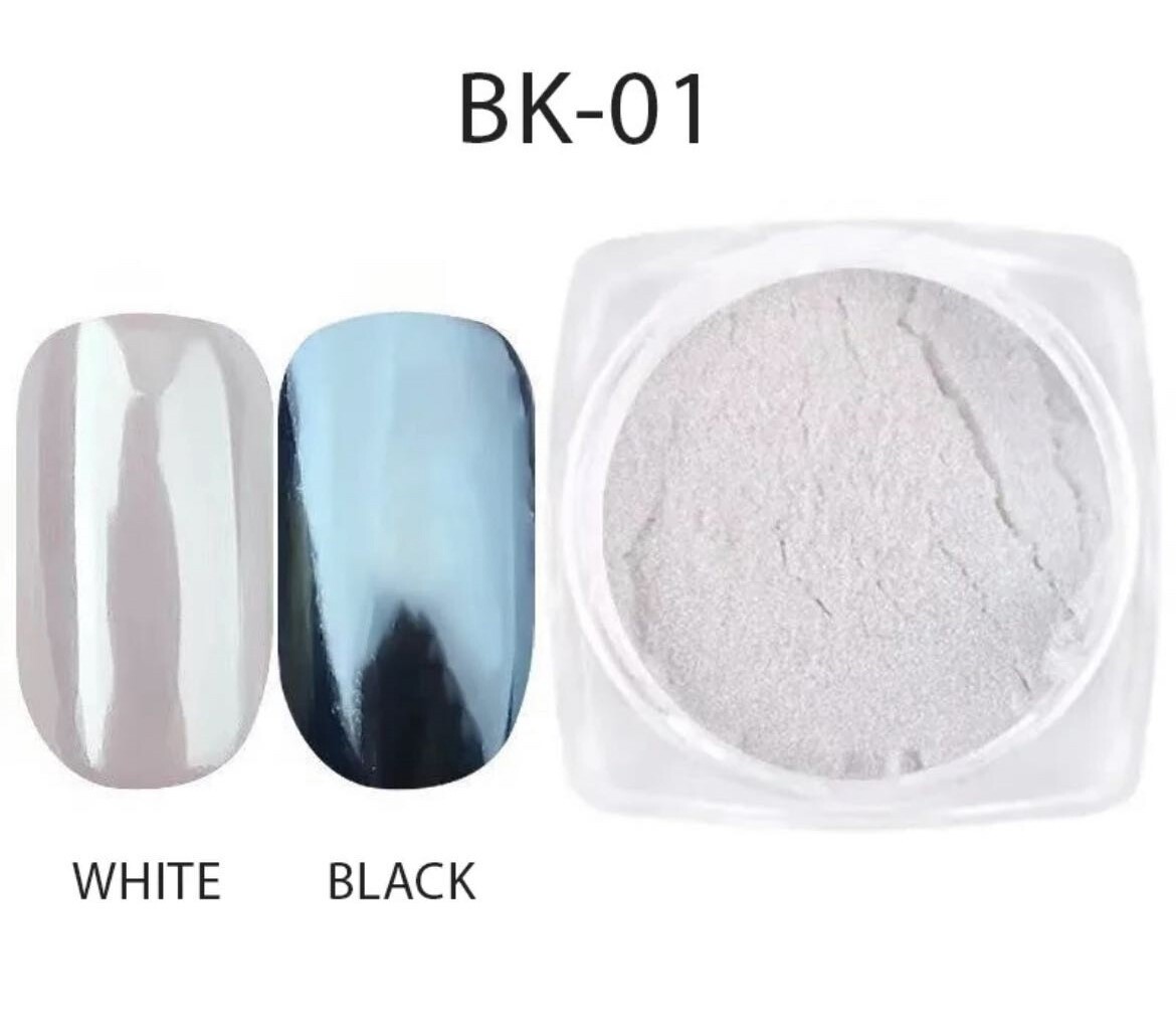 Nail Art Pigment Shell Powder 1g, color: 01