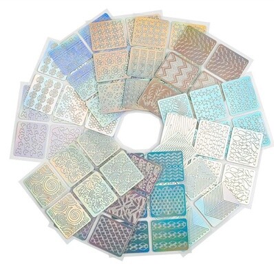 Laser Hollow Nail Stickers (12pcs)