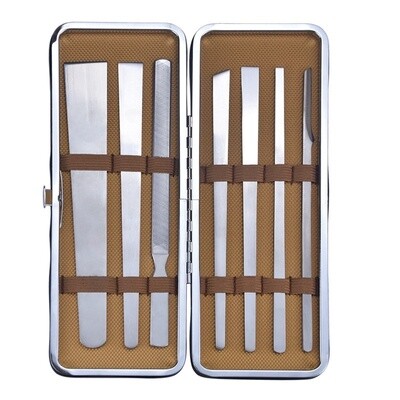 Pedicure Tool Kit 7pcs - Silver