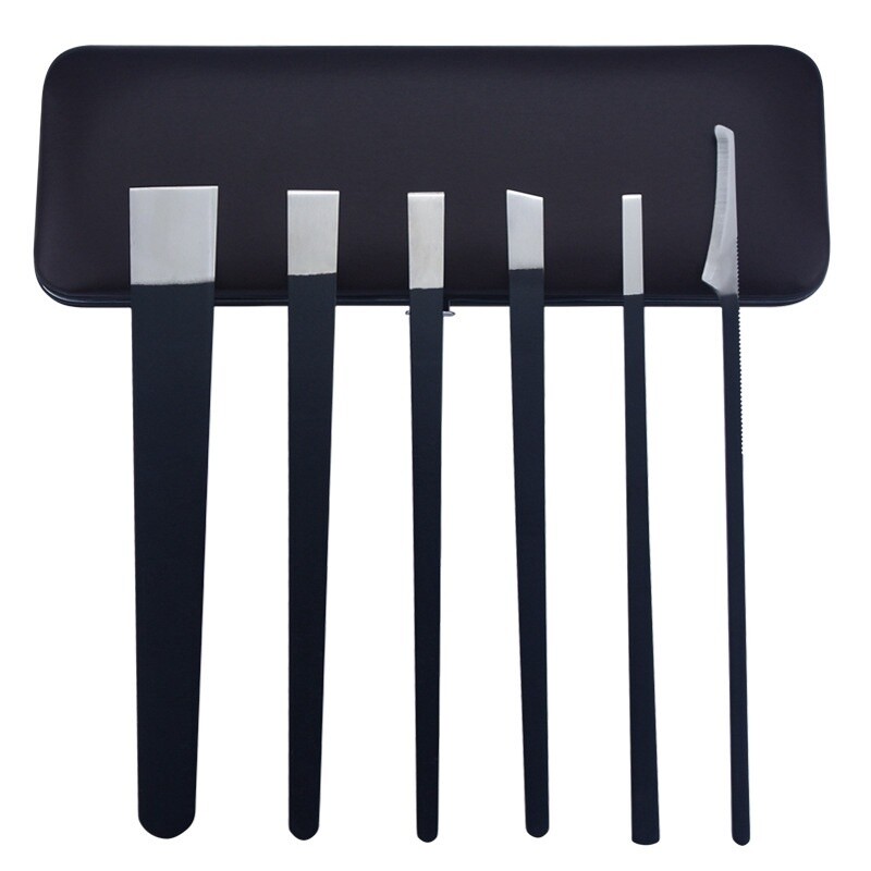 Pedicure Tool Kit 6pcs - Black