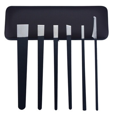 Pedicure Tool Kit 6pcs - Black