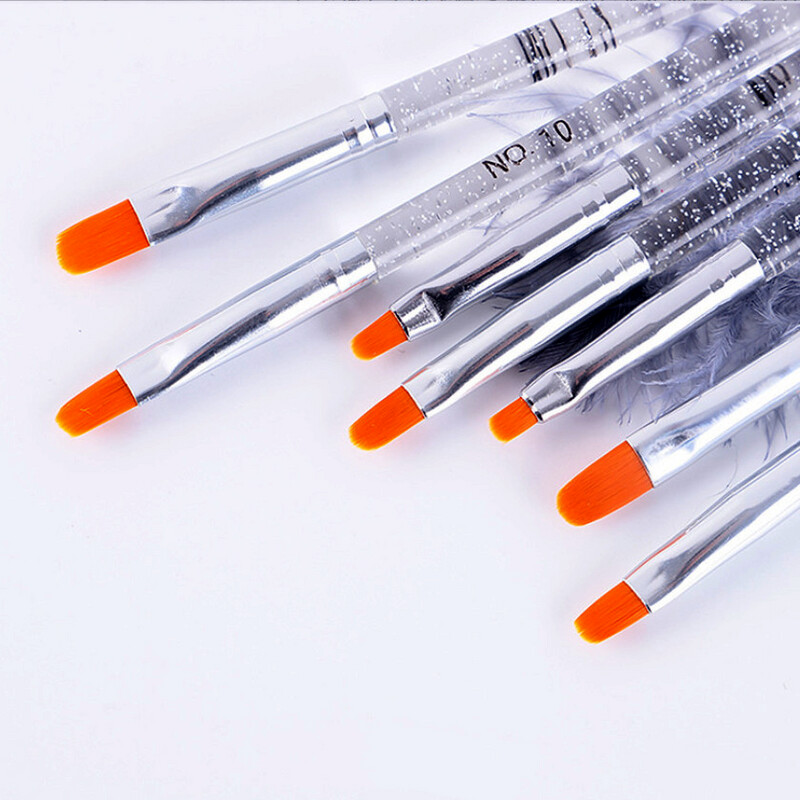 Gel Brush Set (7pcs/set) - Clear