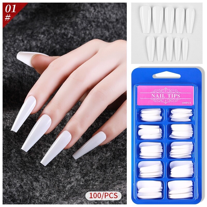 Color Soft Nail Tips (100pcs/box), Shape: 1