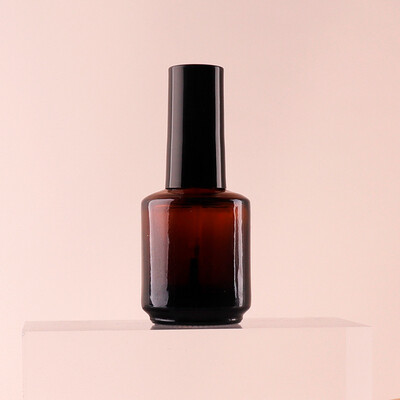 Empty Nail Polish Bottle 15ml - Brown