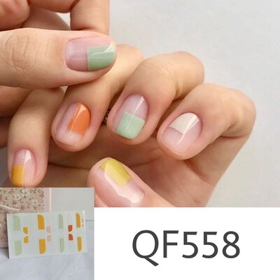Full Nail Gel Sticker - QF 558
