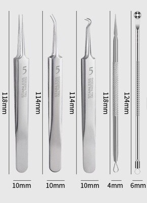 Stainless Steel Acne Blackhead Tweezer