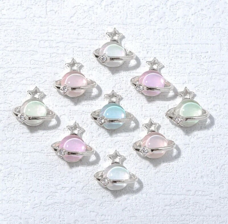 Nail Art Charms - Mini Planet (3pcs)