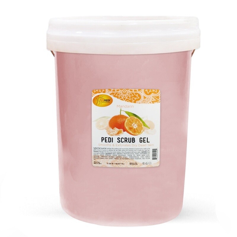 Chemco Spa Redi Pedi Gel Scrub 5 Gallon, Fragrance: Mandarin