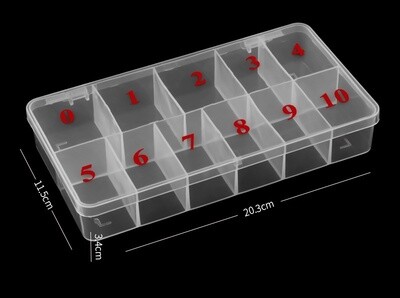 Nail Tips Storage Box (11 Grids)
