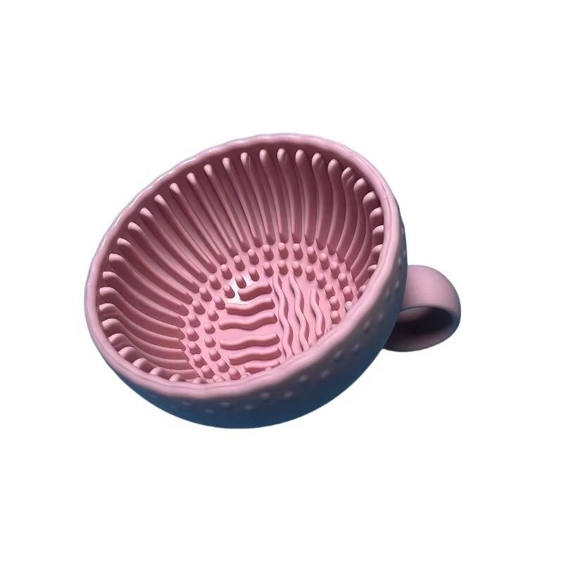 Makeup Brush Cleaning Cup, color: Pink