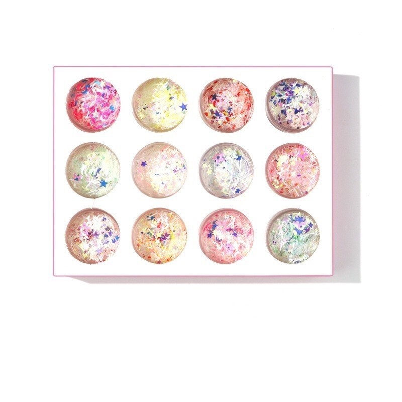 Star Nail Glitter Flakes (12 color/set)