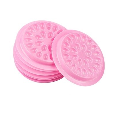 Disposable Plastic Eyelash Glue Tray (100pcs), color: Pink