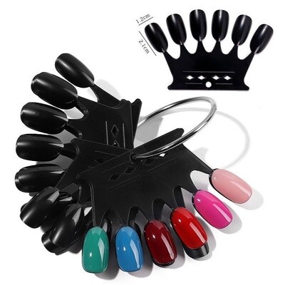 Crown Shape Nail Color Chart (60pcs)