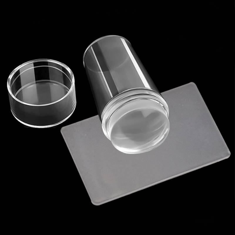 Single Head Clear Silicone Stamper with Scraper