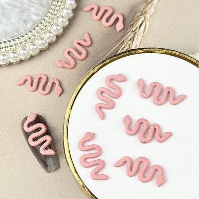 Nail Rhinestone Snake - A