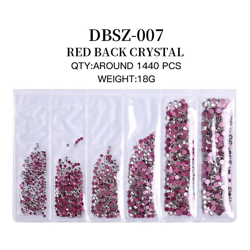 6 Grids Bag Nail Rhinestone - 007