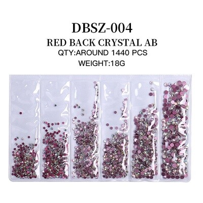 6 Grids Bag Nail Rhinestone - 004