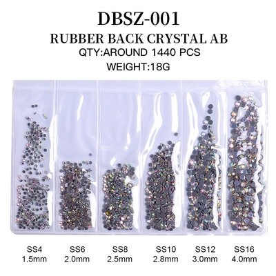 6 Grids Bag Nail Rhinestone - 001