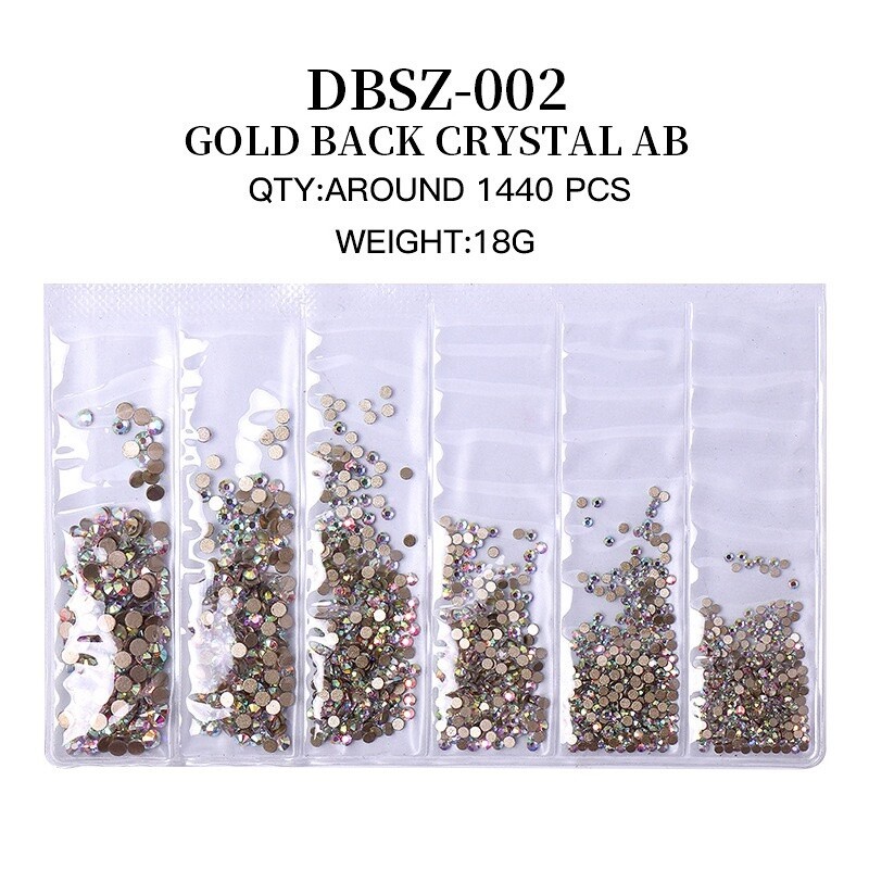 6 Grids Bag Nail Rhinestone - 002