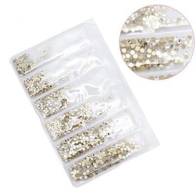 6 Grids Bag Nail Rhinestone - 003