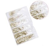 6 Grids Bag Nail Rhinestone - 010