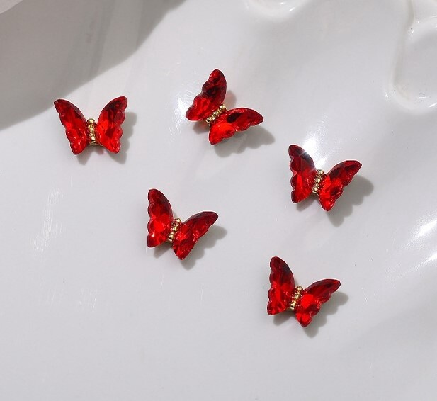 Nail Rhinestone Butterfly - C