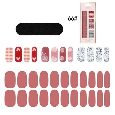 JOYME Gel Nail Strips #66