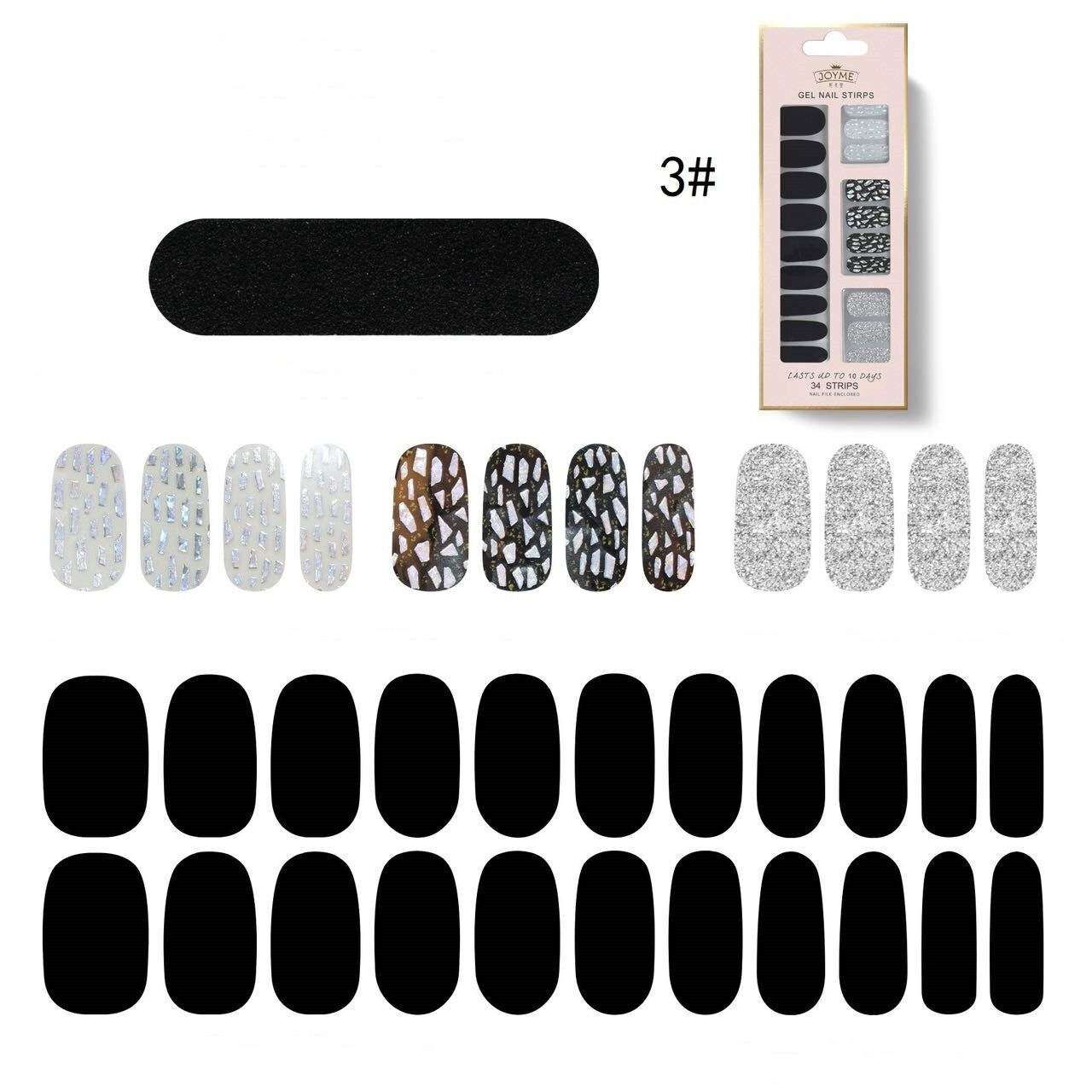 JOYME Gel Nail Strips #03
