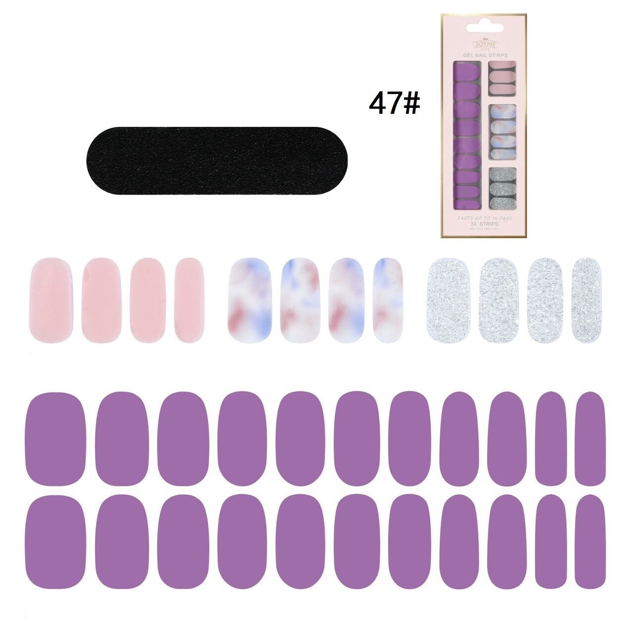 JOYME Gel Nail Strips #47