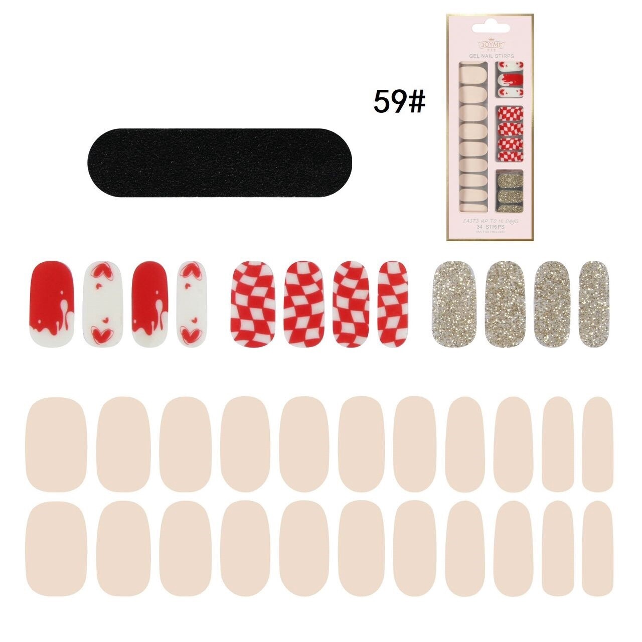 JOYME Gel Nail Strips #59