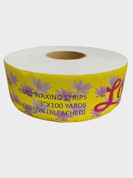 Lotus Waxing Muslin Roll | Hard Wax Strips - 3&quot; x 100 ( 12/case)