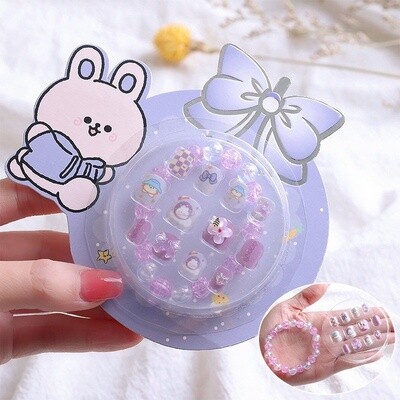 Kid Press On Nail Tips - B