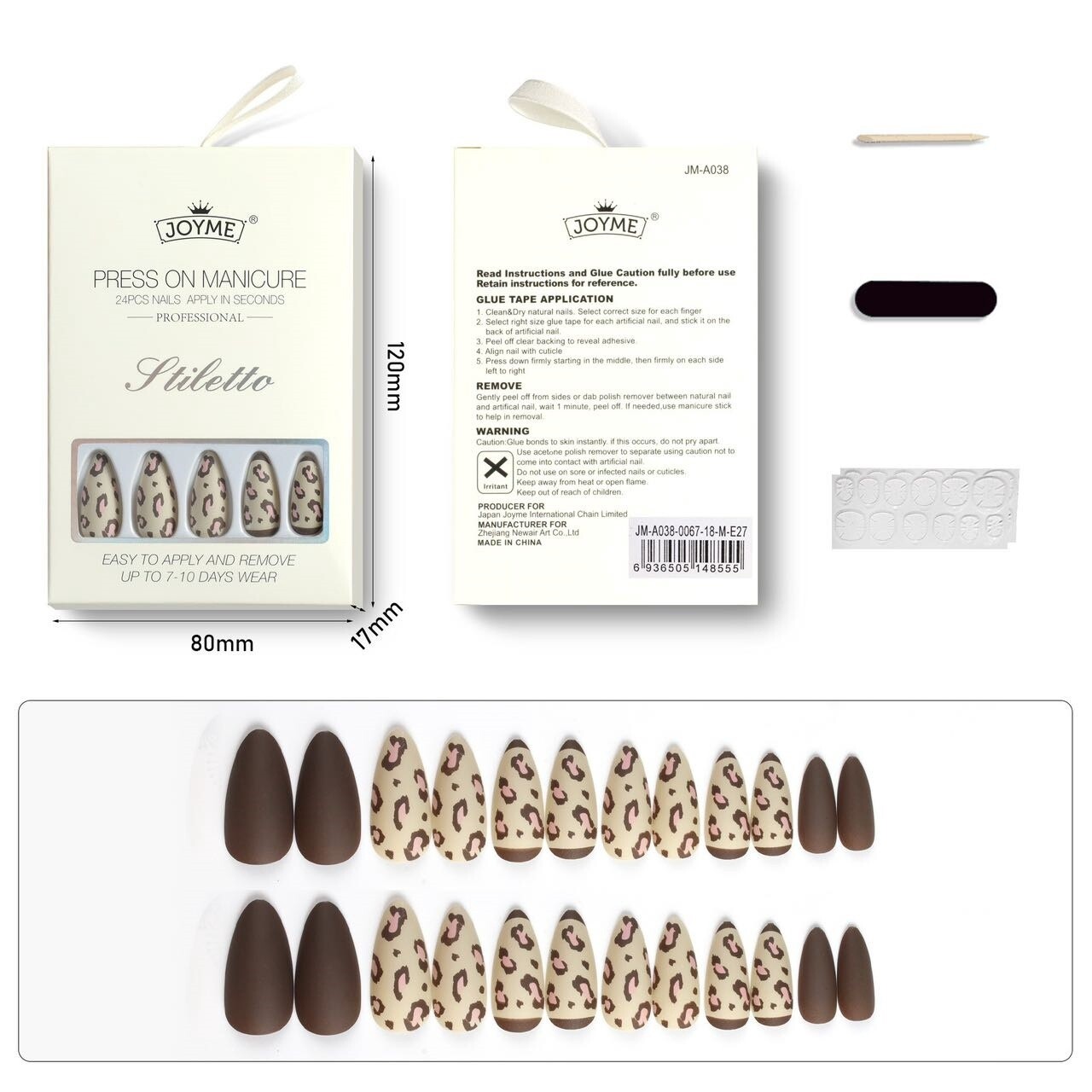 JOYME Press On Nail - A38E027