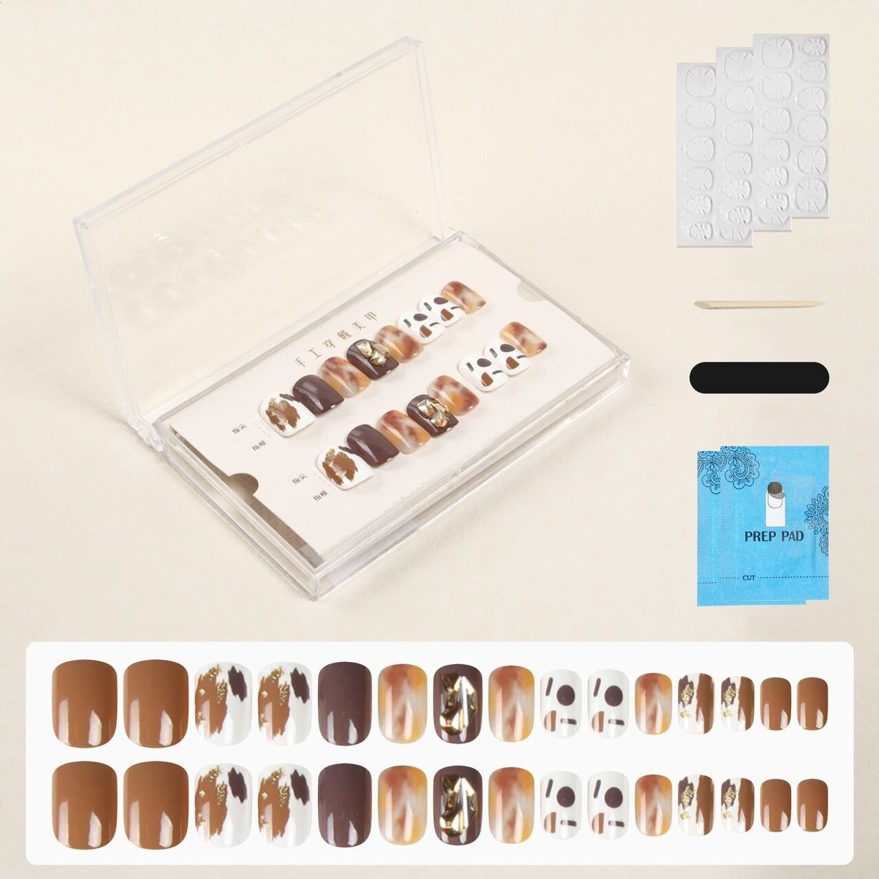 Handmade Press On Nail Tips - SG03