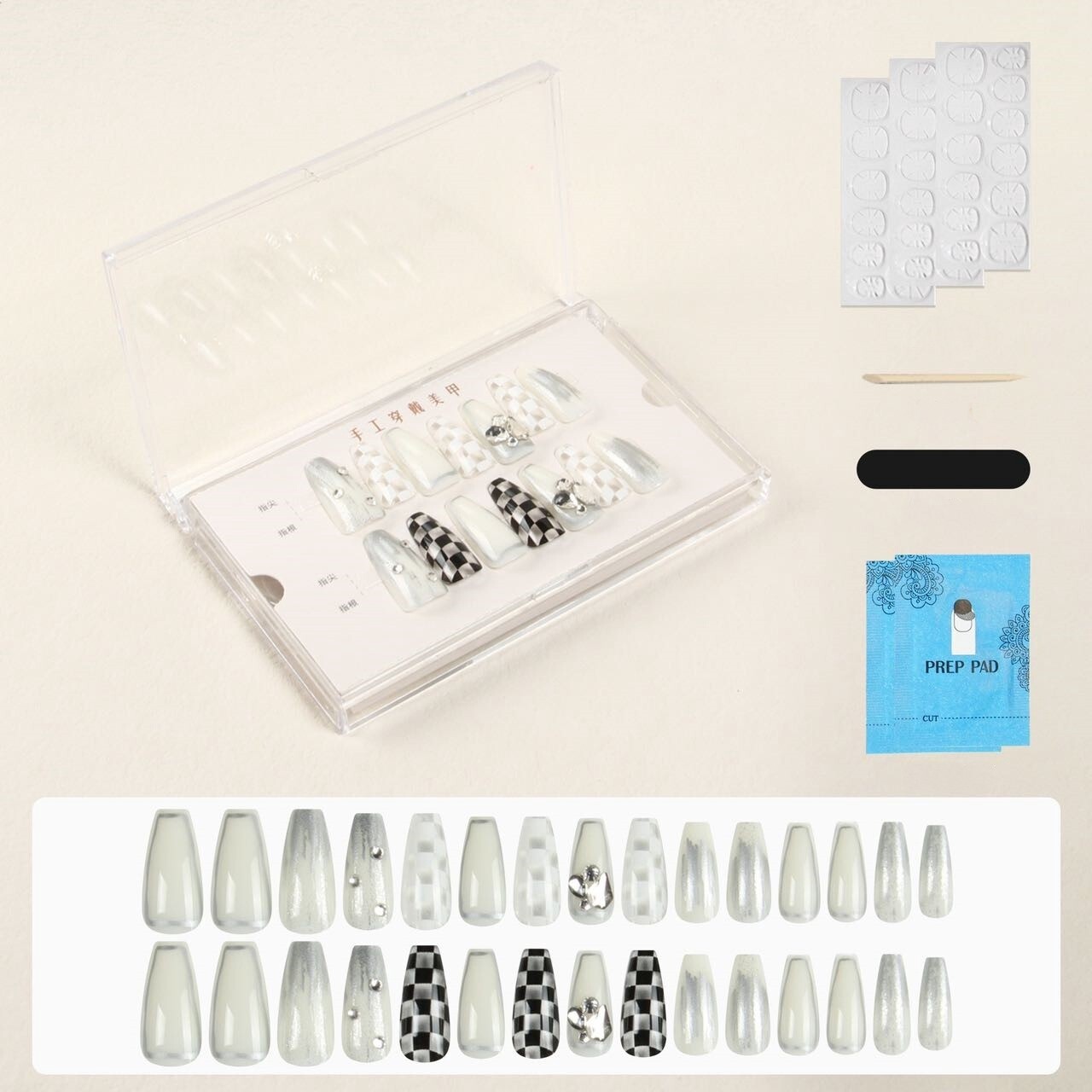 Handmade Press On Nail Tips - SG14