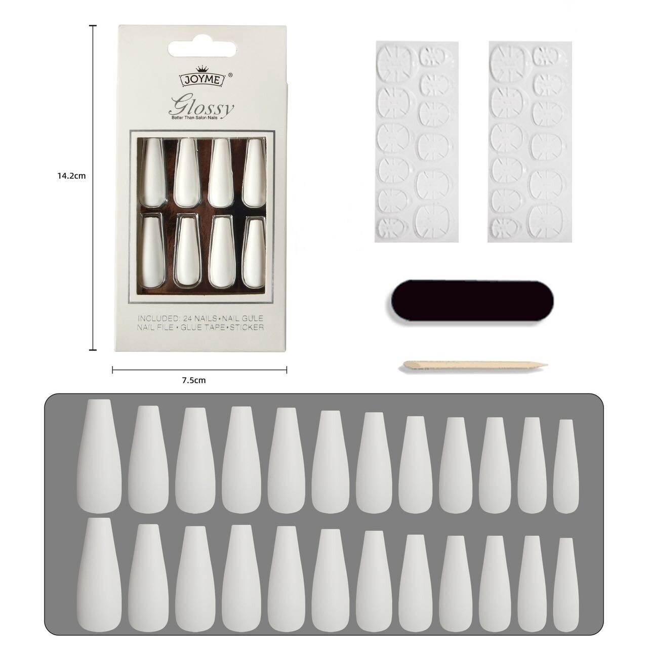 JOYME Glossy Press On Nail - A30E015