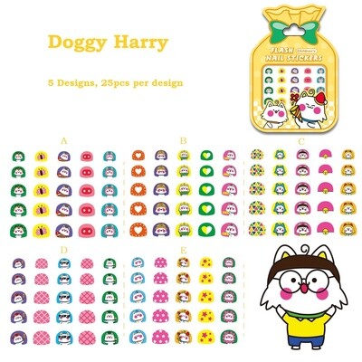 Kid&#39;s Nail Stickers - Doggy Harry