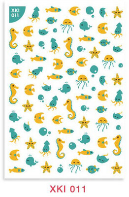 3D Kid Nail Stickers - XKI 011
