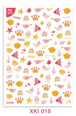 3D Kid Nail Stickers - XKI 015