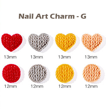 Nail Art Charm (6pcs/pack) Random Color - G