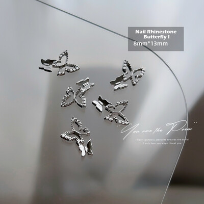 Nail Rhinestone Butterfly (2pcs) - I