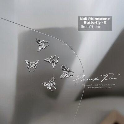 Nail Rhinestone Butterfly (5pcs) - K