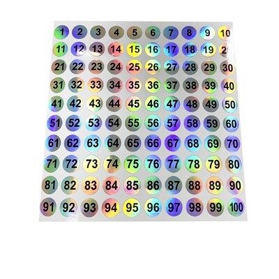 Laser Number Tag (1-500)