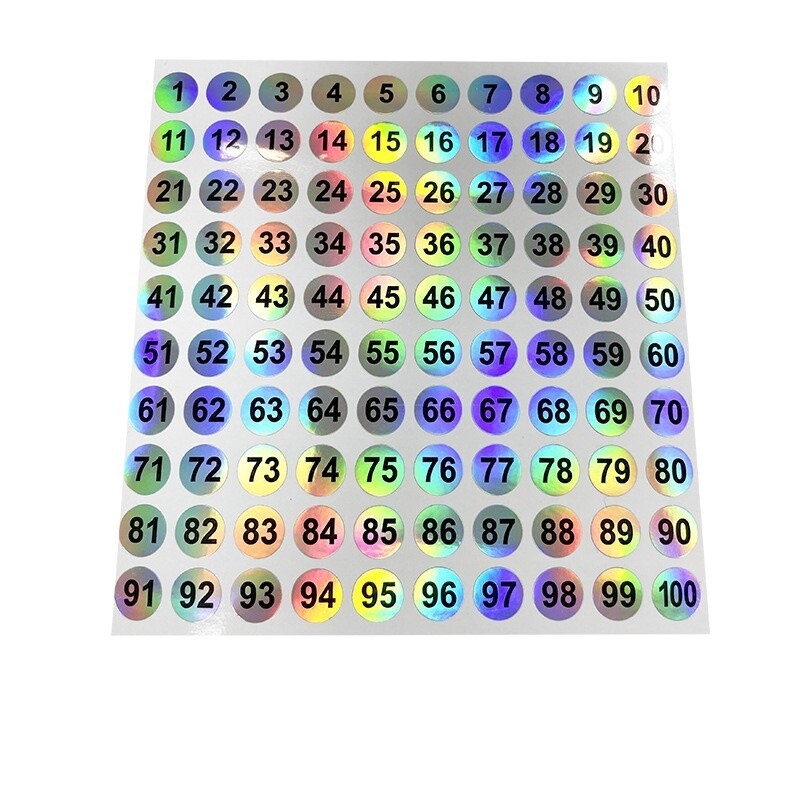 Laser Number Tag (1-300)